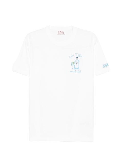 T-shirt uomo MC2 Saint Barth Portofino bianca con stampa MC2 SAINT BARTH | PORTOFINO07962L